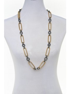 mesh chain link necklace 