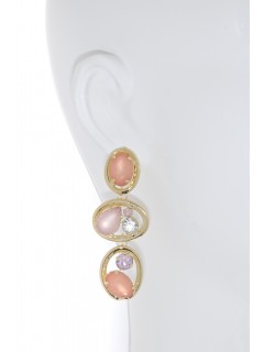 Linear Mosaic Drop Earring