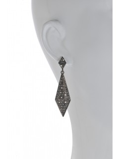 Pave Drop Earring