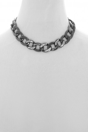 Pave Chain Link Necklace