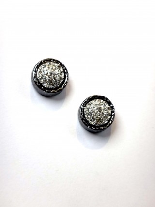 pave stud post earring