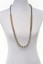 36" long colored beaded necklace-mink