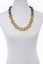 mesh circle link necklace-gold/gun