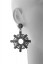 Deco Starburst earring-gun/hem