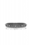 thin baguette watchband bracelet-gun/clear