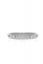 thin baguette watchband bracelet-silver/clear