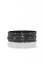 set of 7 metal/crystal bangles-gun/clear