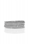 set of 7 metal/crystal bangles-silver/clear