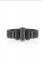 Baguette watch band bracelet-gun/hematite