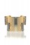 Baguette Cuff-gold/hem