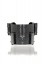 Baguette Cuff-gun/hematite