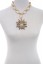 starburst pendant necklace-gold/hematite