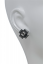 extended square stud earring-gold/clear