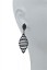 pave chandelier earring-gun/jet