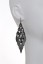 Shaky leaf chandelier earring-gun/hematite