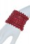 stretch glass beaded bracelet-red