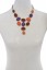 Colorful mosaic statement necklace-warm multi