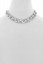 Pave Chain Link Necklace-Silver